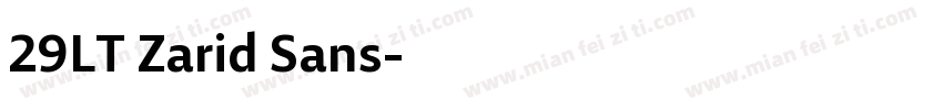 29LT Zarid Sans字体转换